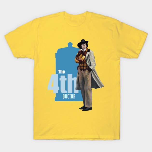 The 4th Doctor: Tom Baker T-Shirt by Kavatar